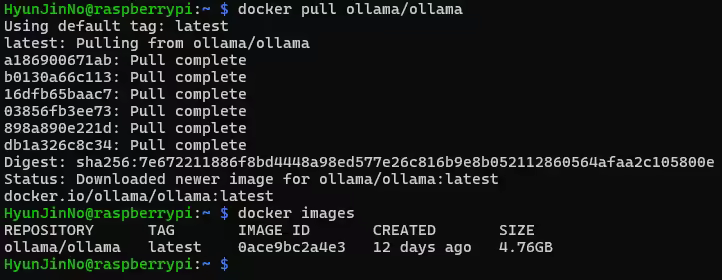 Ollama 이미지 다운로드
